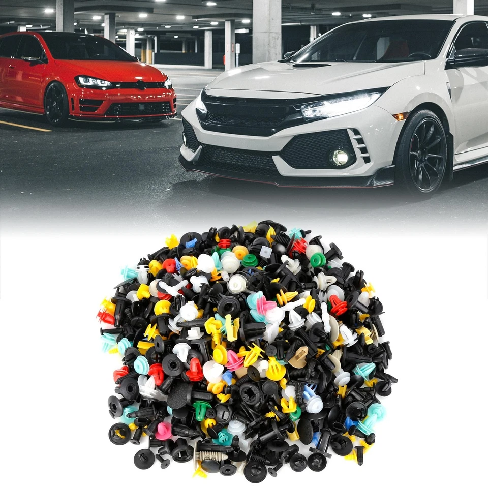 1000 piezas Mixto Panel Puerta Coche Guardabarros Forro Sujetador Retenedor Remache Clips para Coches Foto 2 de 4