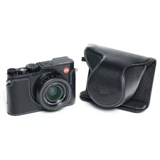 Fit For Leica D-LUX8 Genuine Leather Camera Full Body Case Bag Covers Protection