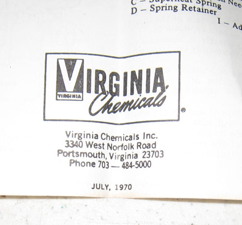 NOS Lot of 18 Virginia Chemicals Detroit 900 Thermostatic Expansion