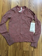 Lululemon Swiftly Long Sleeve Race Length Size 4 NWT