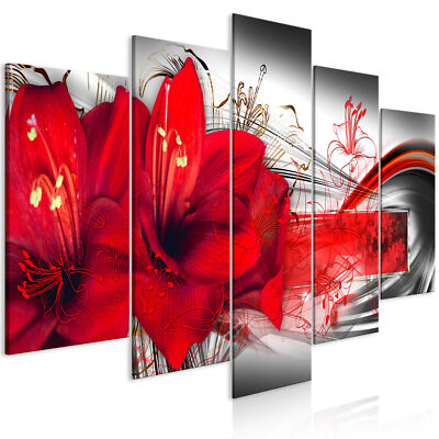 FLOWERS ABSTRACT Canvas Print Image Photo Wall Art b-C-0620-b-m