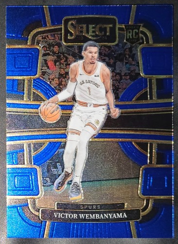 Victor Wembanyama 2023-24 Panini Select CONCOURSE LEVEL BLUE Rookie Card (no.87)