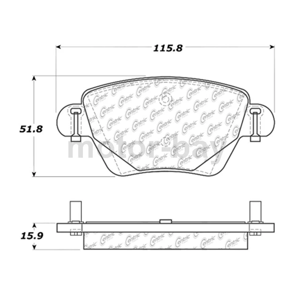 Pastillas de freno delanteras y traseras de cerámica para Jaguar X-Type 2004 2003 2002 2001 Foto 2 de 4