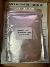 Cendale DTF Powder White 400g/14oz for Sublimation Digital Transfer