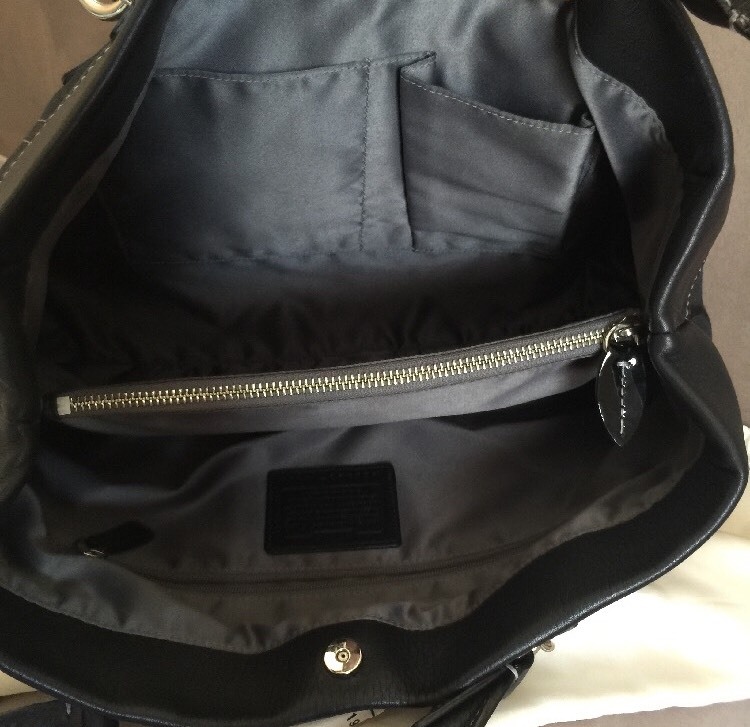 100% AUTHENTIC COACH PENELOPE SIGNATURE BLACK SHOULDER BAG #14422