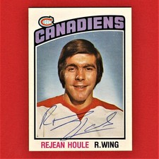 Autographed Rejean Houle 1976 O-Pee-Chee Card 360 A3