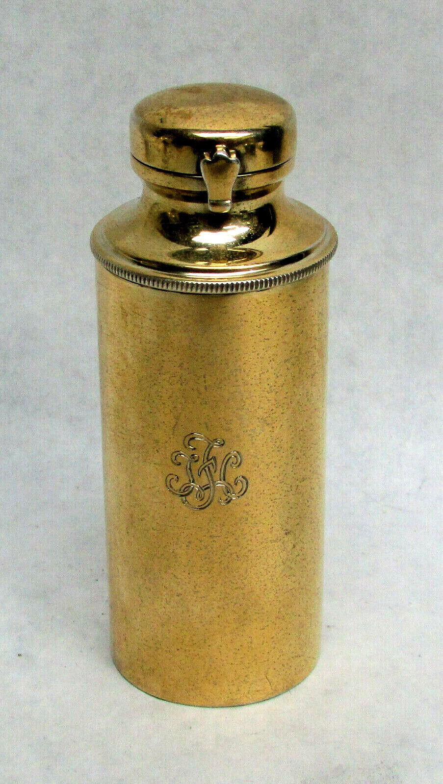 TIFFANY & CO STERLING SILVER FIRST PIECE MADE IN 1911 GOLD WASHED  PERFUME FLASK