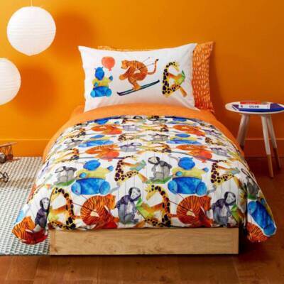 BASSETTI Zoo Circus complete cotton duvet cover UK