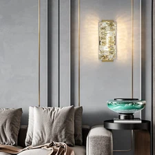 Crystal Wall Light, Modern Golden LED Wall Lamp, LED Wall Light Fixtures