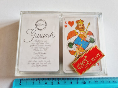 GARANTIERTE SPIELKARTEN ESSELTE OBERGS Poker Bridge Vintage Spielkarten Neu