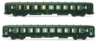 Jouef HJ4147 Sncf 2Tlg Dev Ao Wagen-Set, GrüN, Ep Iv, Spur H0 Neu+Ovp