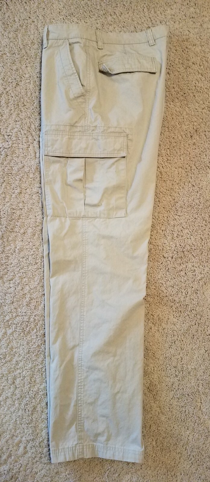 Chaps Men’s Cargo Pants Khaki Tan Work Casual Size 36… Gem