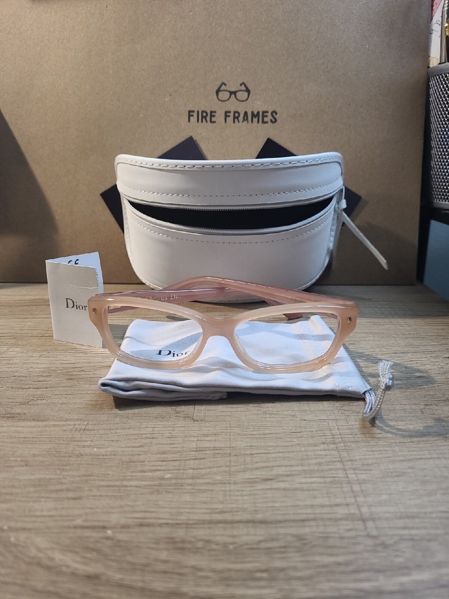 Christian Dior CD 3259 6ZF Rose Gold Eyeglass Frames Italy 52-14-140 RARE