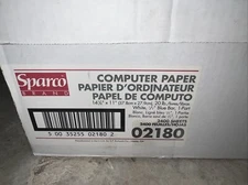 Sparco 1/2" Blue Bar 1-part Computer Paper (02180)