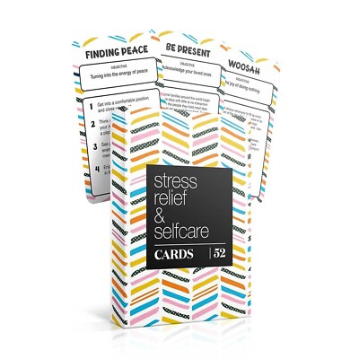 52 Self Care Question Cards | Stress Relief & Mindfulness Cards For Meditation & Yoga