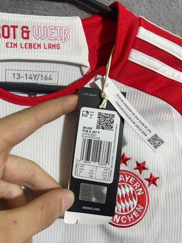 Maglia calcio Kane Bayern Monaco Home 2023 - 2024 Adidas Young L 13-14 ANNI - Foto 3 di 6