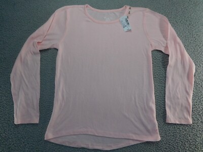 NWT Childrens Place Girls Long Sleeve Tshirt Size XL 14 Peach Sweet Nothing