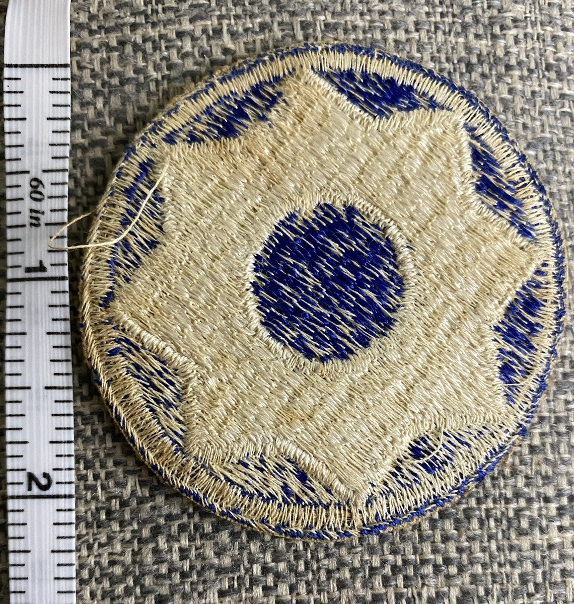 US Army - 8th Service Command - White Star Emblem - Vintage-WW2