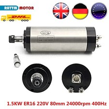 『EU』 1.5KW ER16 80mm CNC Water Cooled Spindle Motor 24000rpm for milling machine