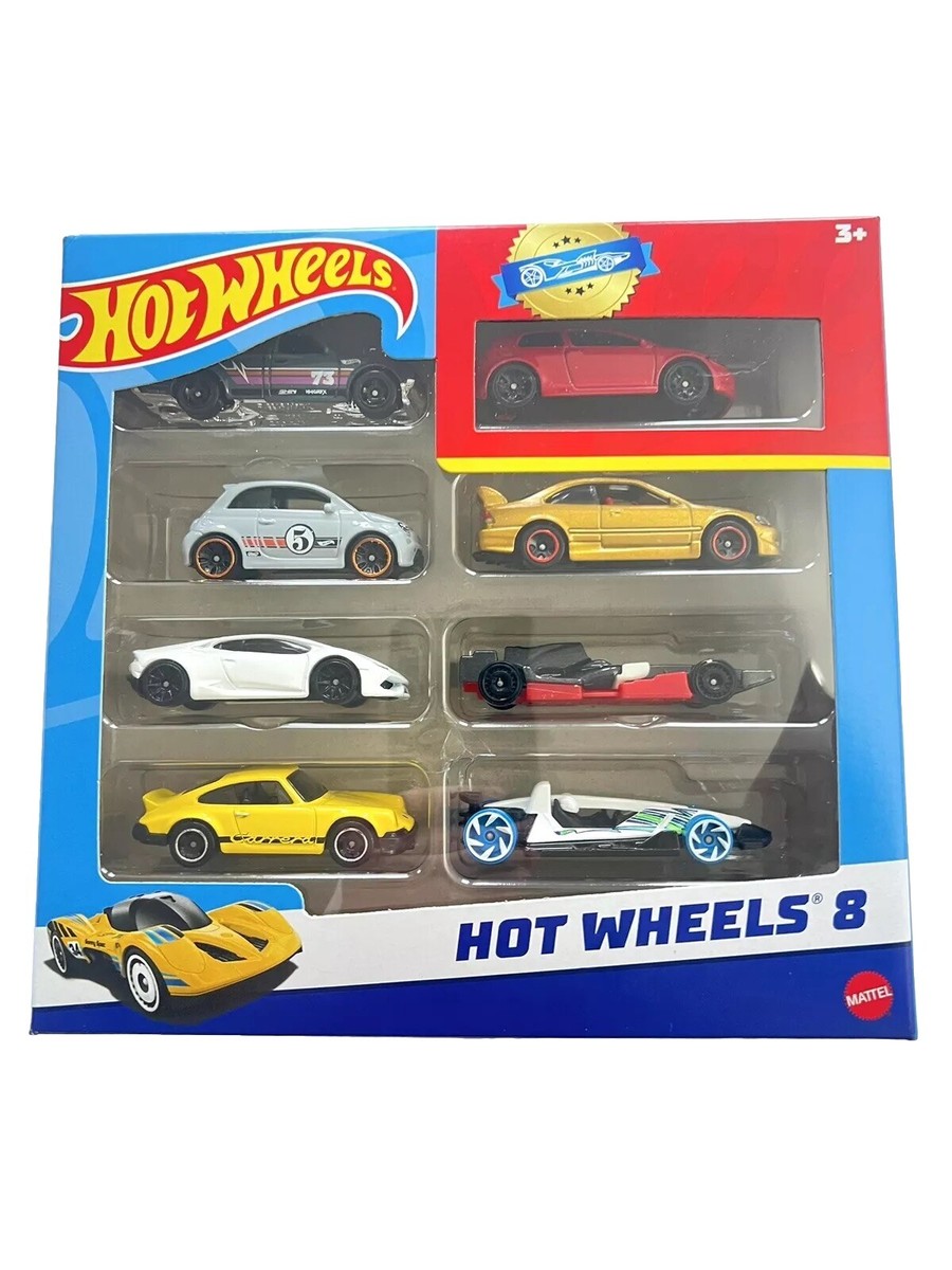 8 Pack Hot Wheels 2024 w/ Exclusive VW Golf -Gold Honda Civic SI