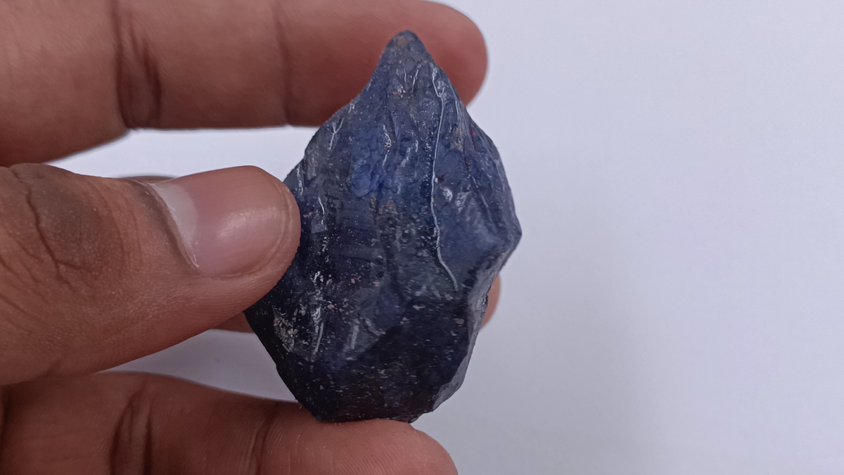 African Blue Sapphire Rough 159Ct Certified Uncut Dyed Rough Loose