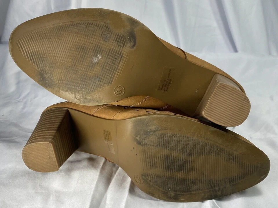 Zapato zueco Avenue Cloudwalkers Baxter para mujer talla 10W gamuza sintética camel RET 60$ Foto 3 de 4