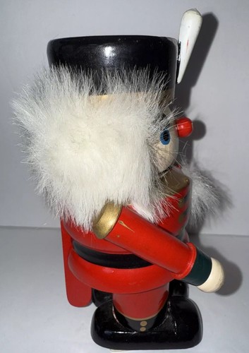 Wooden Nutcracker Red/black Soldier 6” - Picture 3 of 6