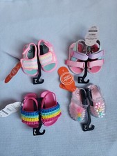 Wonder Nation Size 2 Baby Girl Shoes Lot Of 4