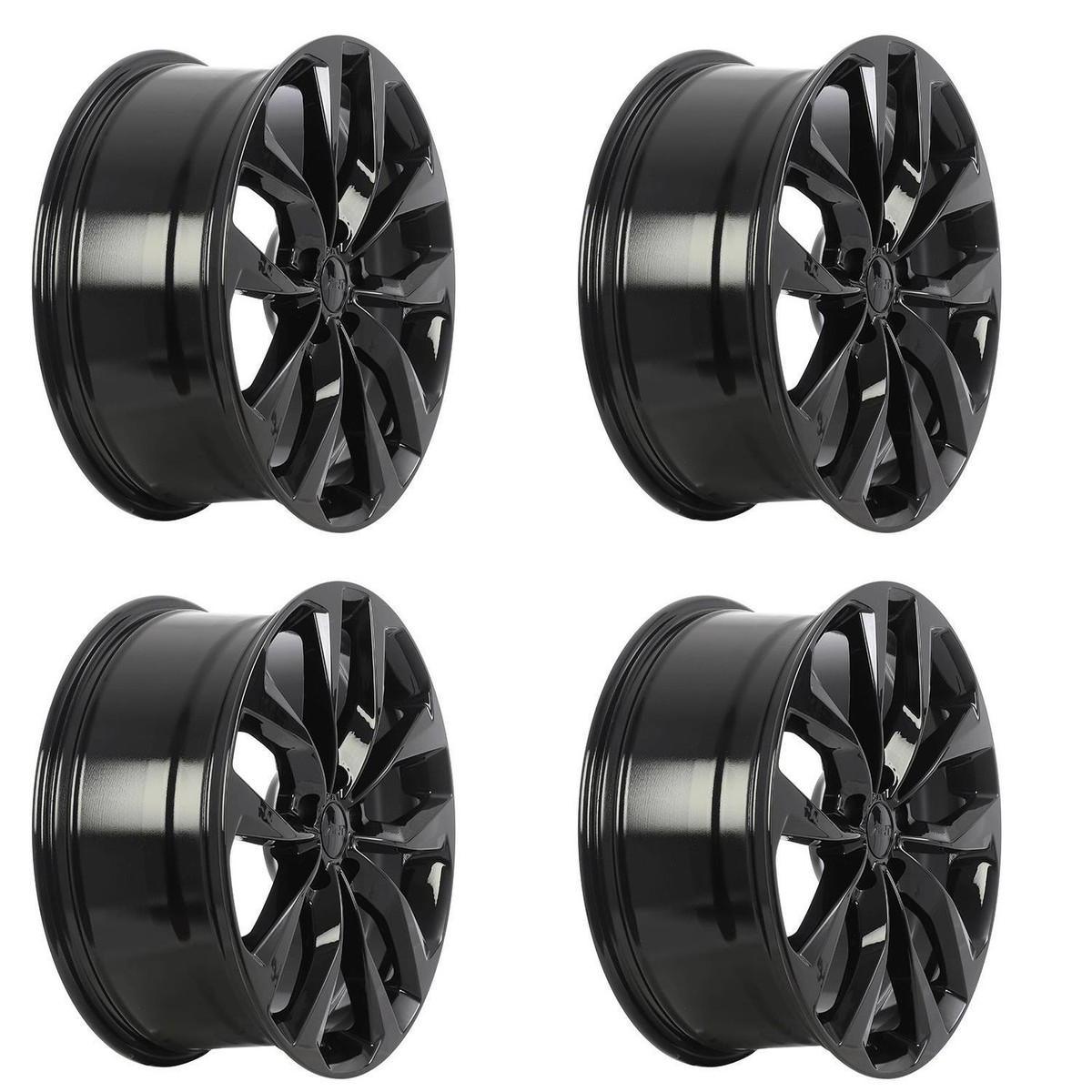 Calrinページ Set of 4 17in Black Alloy Wheel Rims for Nissan 300ZX