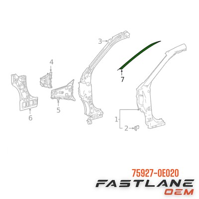 Genuine Toyota Tape Black out No 75927-0e020 for sale online | eBay