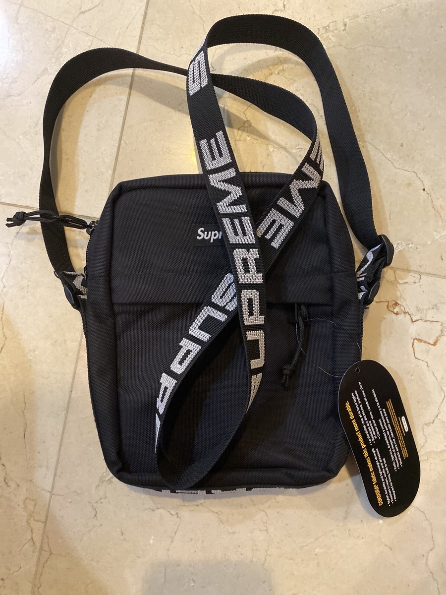 Brand New Supreme SS18 Shoulder Bag - Black Cordura Fabric Brand New Supreme SS18 Shoulder Bag - Black Cordura Fabric