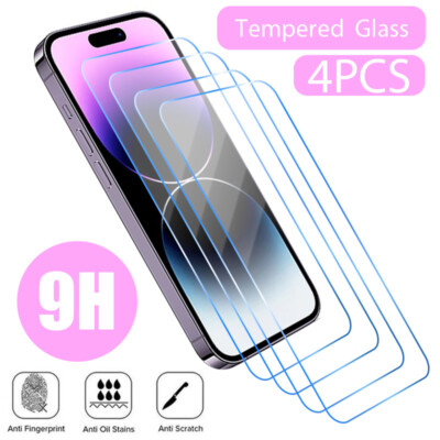 Protection écran Verre Trempé Pour IPhone – Compatible 16, 15, 14, 13, 12, 11, X, 8, 7, SE – Anti-rayures 9H
