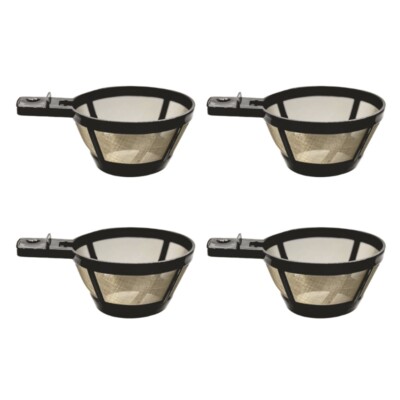 4Pcs Premium Coffee Filter Basket 80 Mesh Crafted For Consistent Coffee Quality