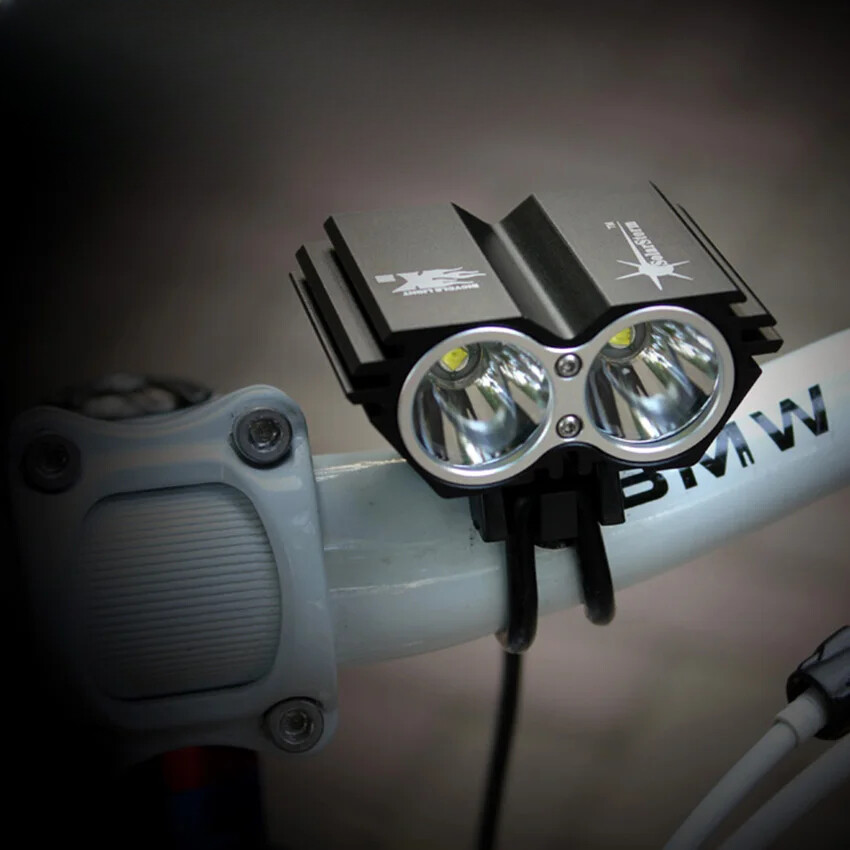 XWaterproof Bike Light LED Front Bicycle Headlight Dual Luz Lamps for Cycling