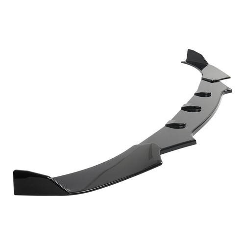 Glossy Black Front Bumper Splitter Lip Spoiler + Strut Rods For Audi A4 B6 B7 B8 - Picture 12 of 20