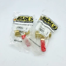 LOT OF 2 EARL'S PERFORMANCE 230509ERL 1/2 BRASS SHUT OFF VALVE
