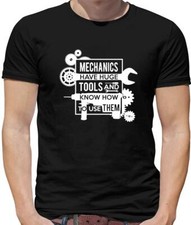 Mechanics Have Huge Tools Mens T-Shirt - Cars - Car - Garage - Funny - Tradesman