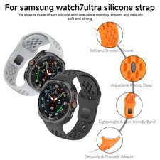 For Samsung Galaxy Watch Ultra 47mm Soft Silicone Sport Band Replacement Strap