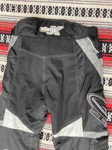 Castle X Racewear Insulated Snow Pants Youth Sz M Black Reflective Snow Pants - Picture 14 of 15