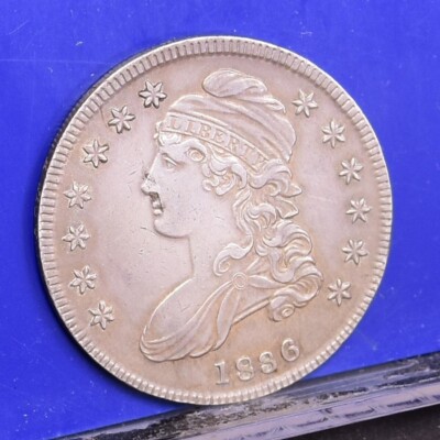 1836 Bust Half Dollar - Ch AU Details, Heavy Clean (#53647-L