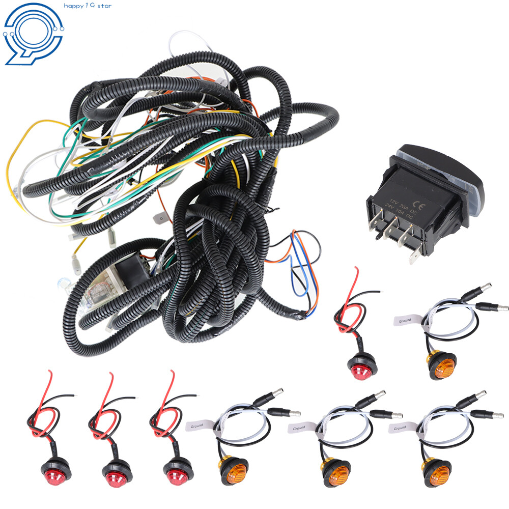 For SXS Kawasaki Mule Teryx 4 UTV Street Legal LED Rocker Switch Turn