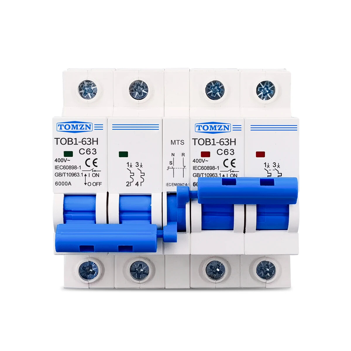 2P+2P MTS AC Dual Power Manual Transfer Switch Circuit