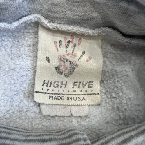 Vintage 1990 NORTHROP GRUMMAN Sweater 1/4 Button Snap Mens Medium Gray USA Made - Picture 6 of 21