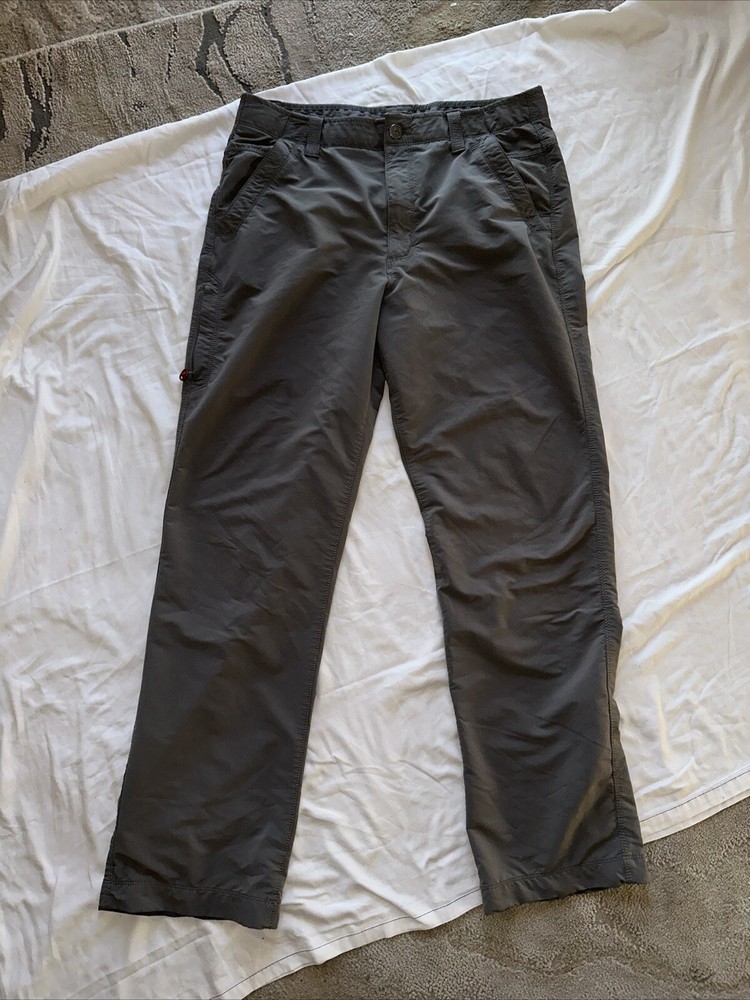Men's 36x34 Gray Ascend Explorer Straight Leg Utility Performance Pants EUC  