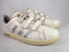 Adidas Stan Smith Smart One Shoes Mens US 11 017202 White Leather Hook Loop