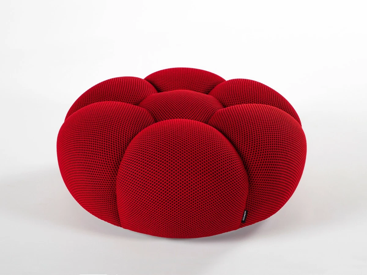 Small red ottoman deals