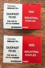2 Boxes 7512D Carpet Pad Staples, Similar to Duo-Fast 7512D, 5000 Per Box