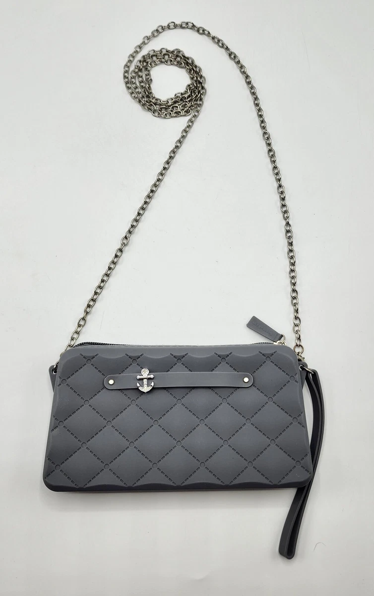 AMERICAN JEWEL Silicone Quilted Gummy Wristlet Purse Mini Shoulder Bag Used Once