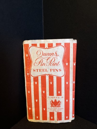 VINTAGE QUEENS PIN POINT STEEL PINS BY D.F. TAYLER & Co. LTD NOT COMPLETE