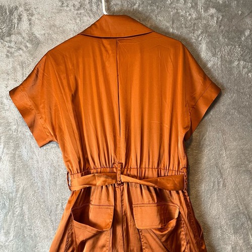 HUTCH Anthropologie Kerrigan Satin Utility Overall Größe Medium Kupfer - Bild 6 von 9